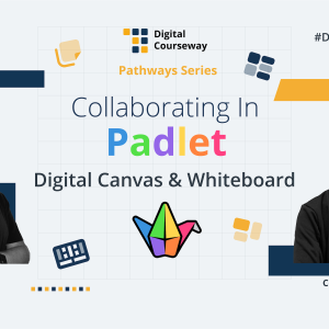 Digital Courseway #DC14 - Collaborating In Padlet: Digital Canvas & Whiteboard course artwork.